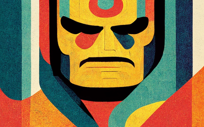Midjourney: How to discipline a software developer in the style of Jack kirby --ar 16:9